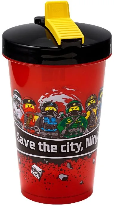 NINJAGO Trinkbecher mit Strohhalm
