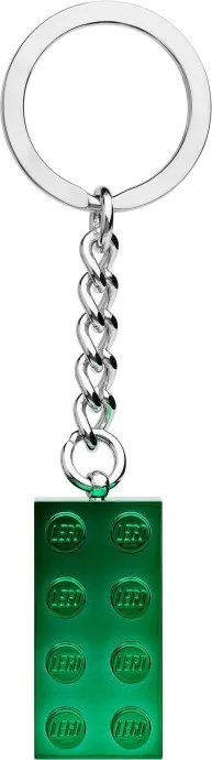 Porte-clés métallique vert 2x4
