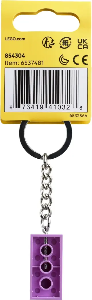 Medium Lavender 2x4 Stud Key Chain