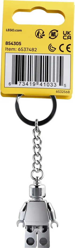 Silver Minifigure Key Chain