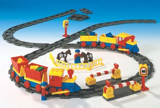 Schiebeeisenbahn-Set