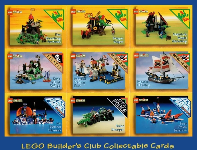 Feuille complète de 1993 - Club des constructeurs Lego