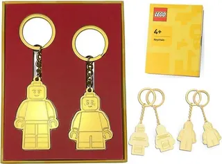 LEGO Schlüsselanhänger „Papa & Kind“ (Gold)