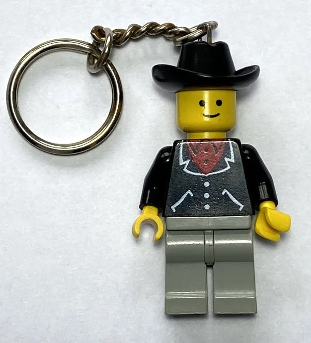 Schlüsselanhänger mit Mann und Cowboyhut